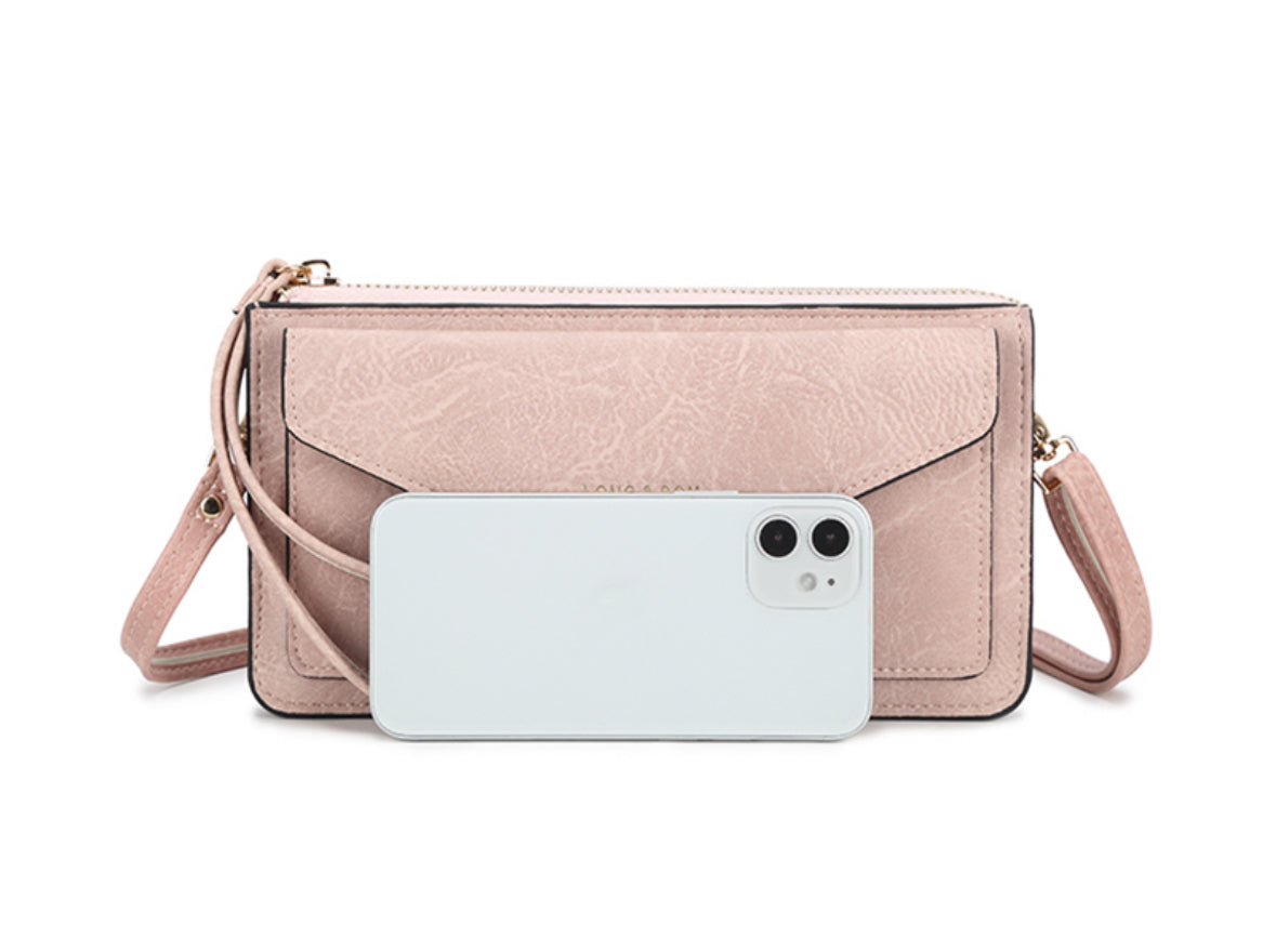 Crossbody & Wristlet Purse - Yellow