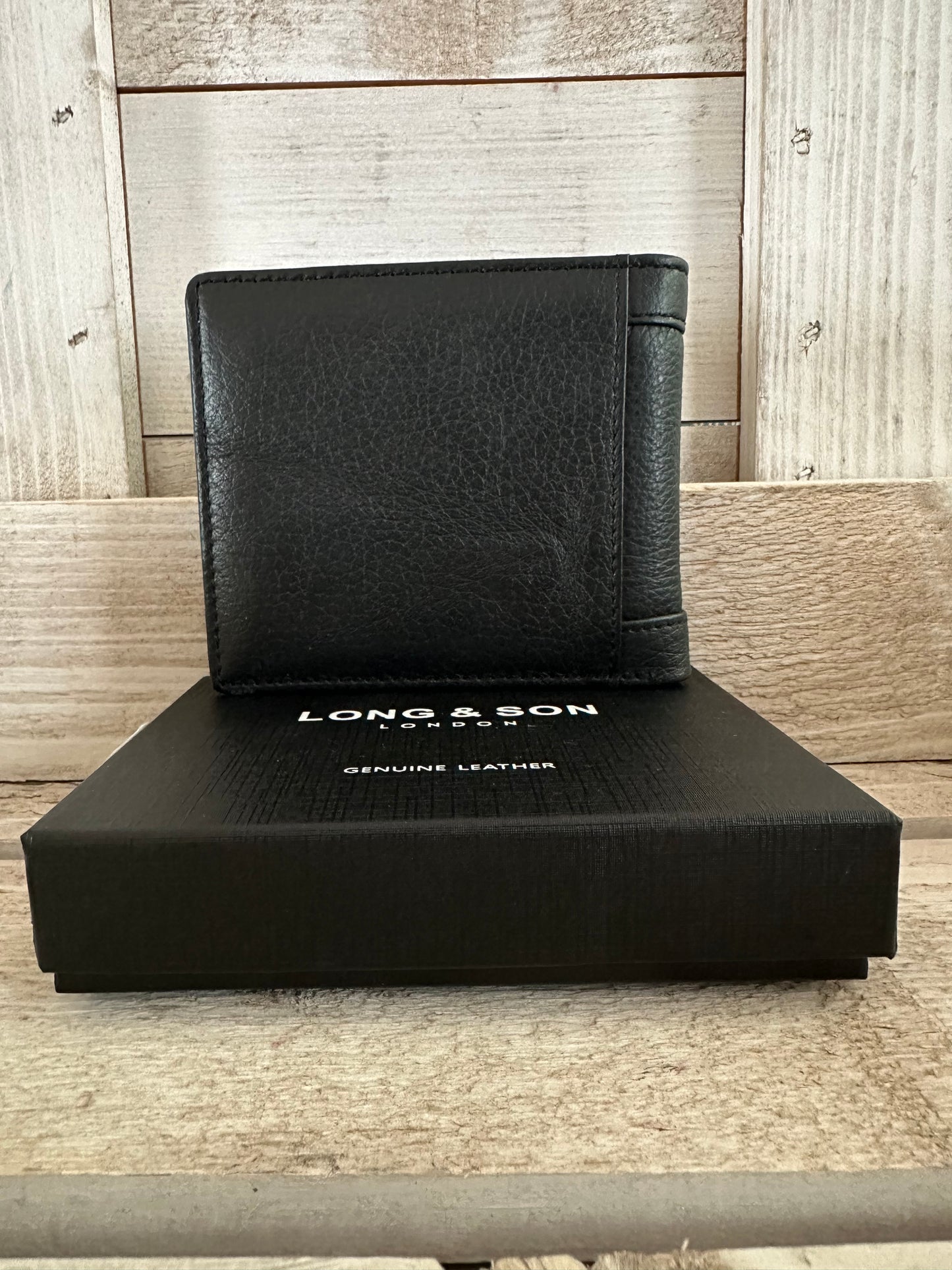 Leather Wallet - Navy