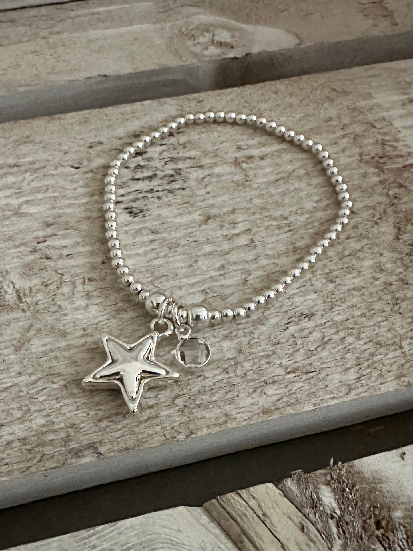 Star Charm Elasticated Bracelet