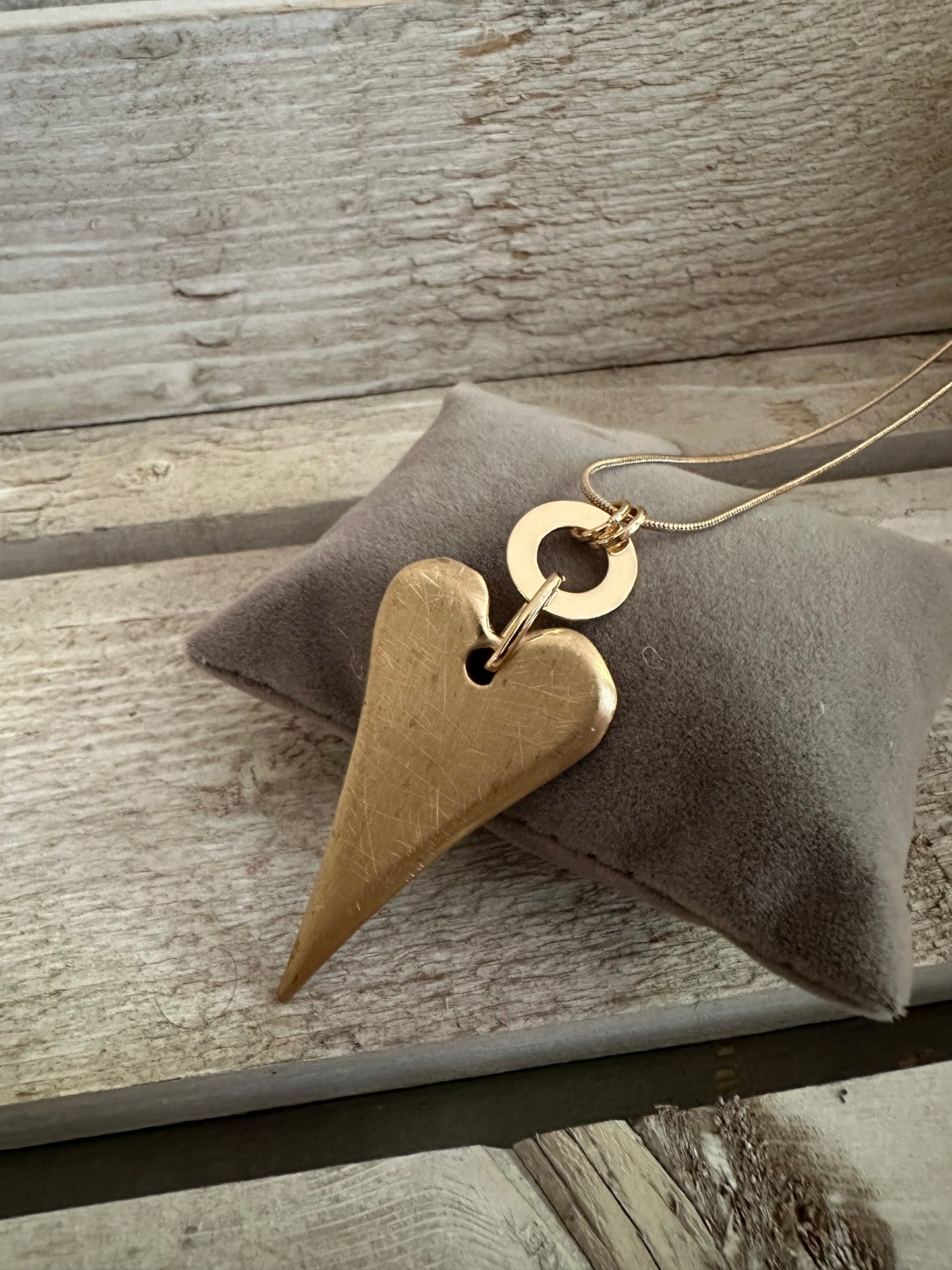 Heart Pendant Long Necklace
