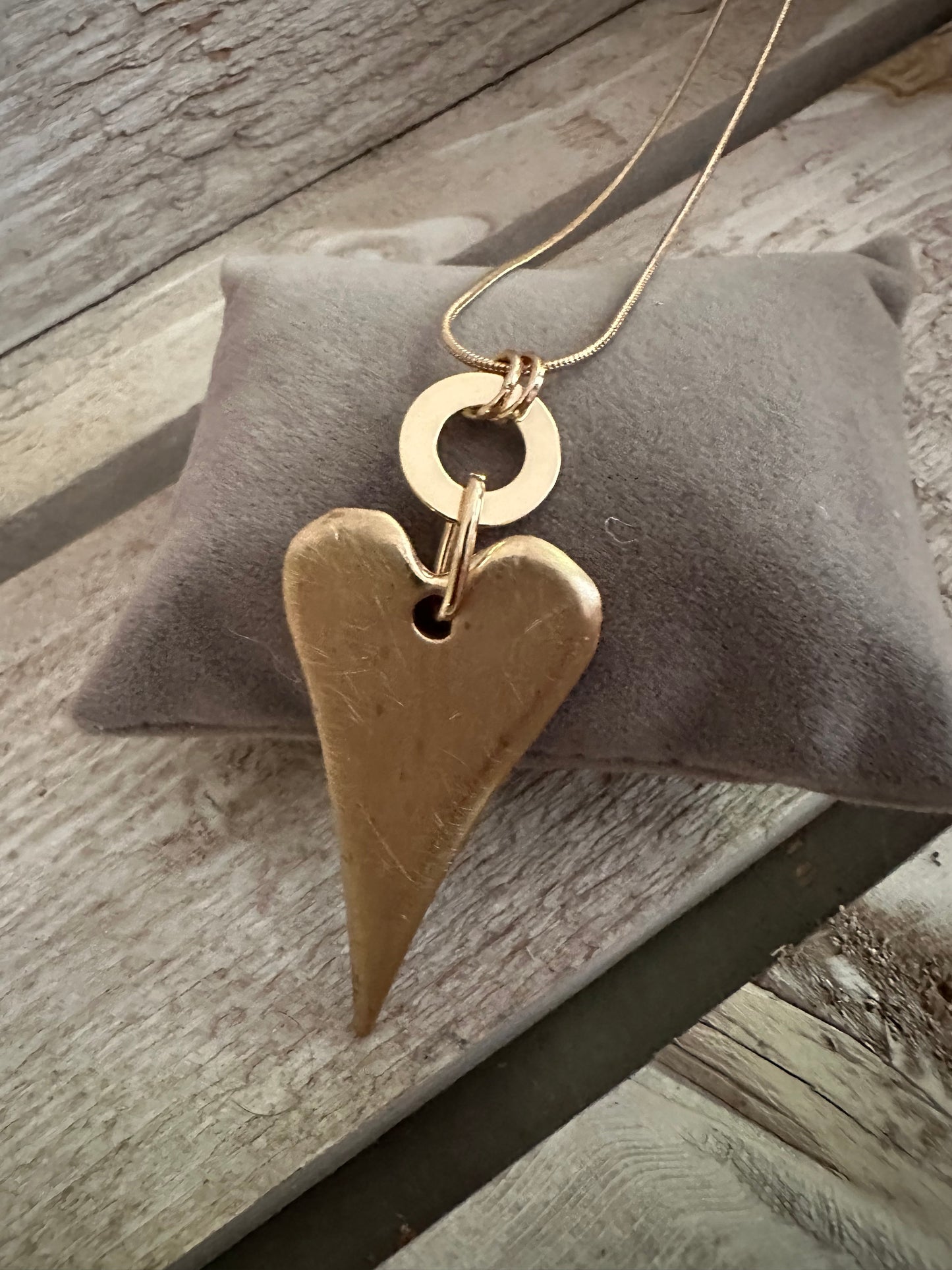 Heart Pendant Long Necklace
