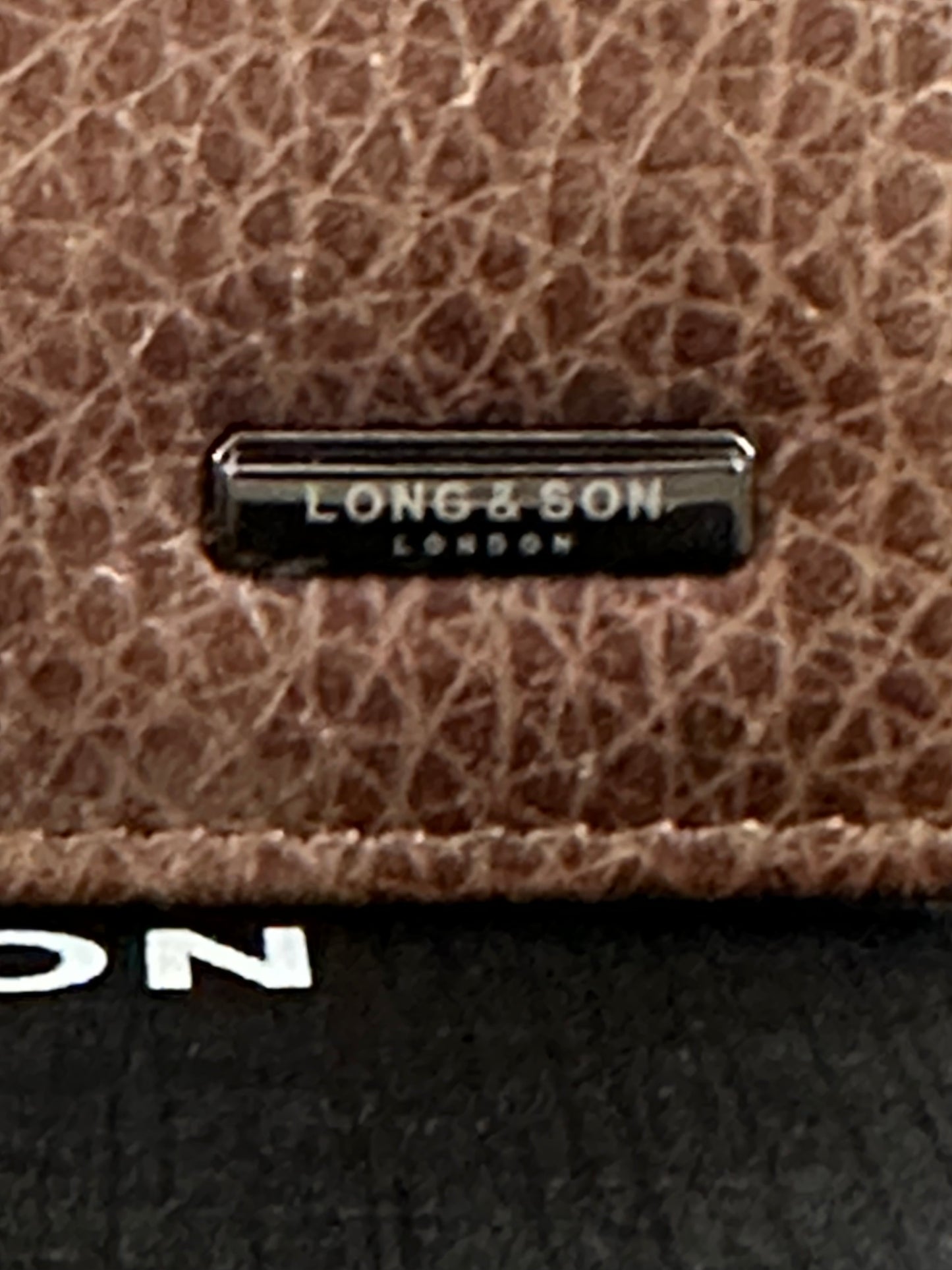 Leather Wallet - Brown/Navy