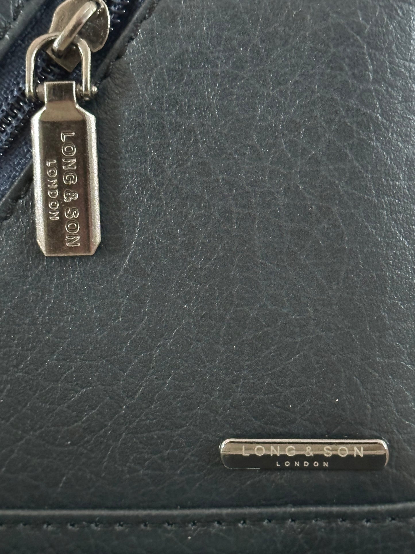 Leather Wallet - Navy