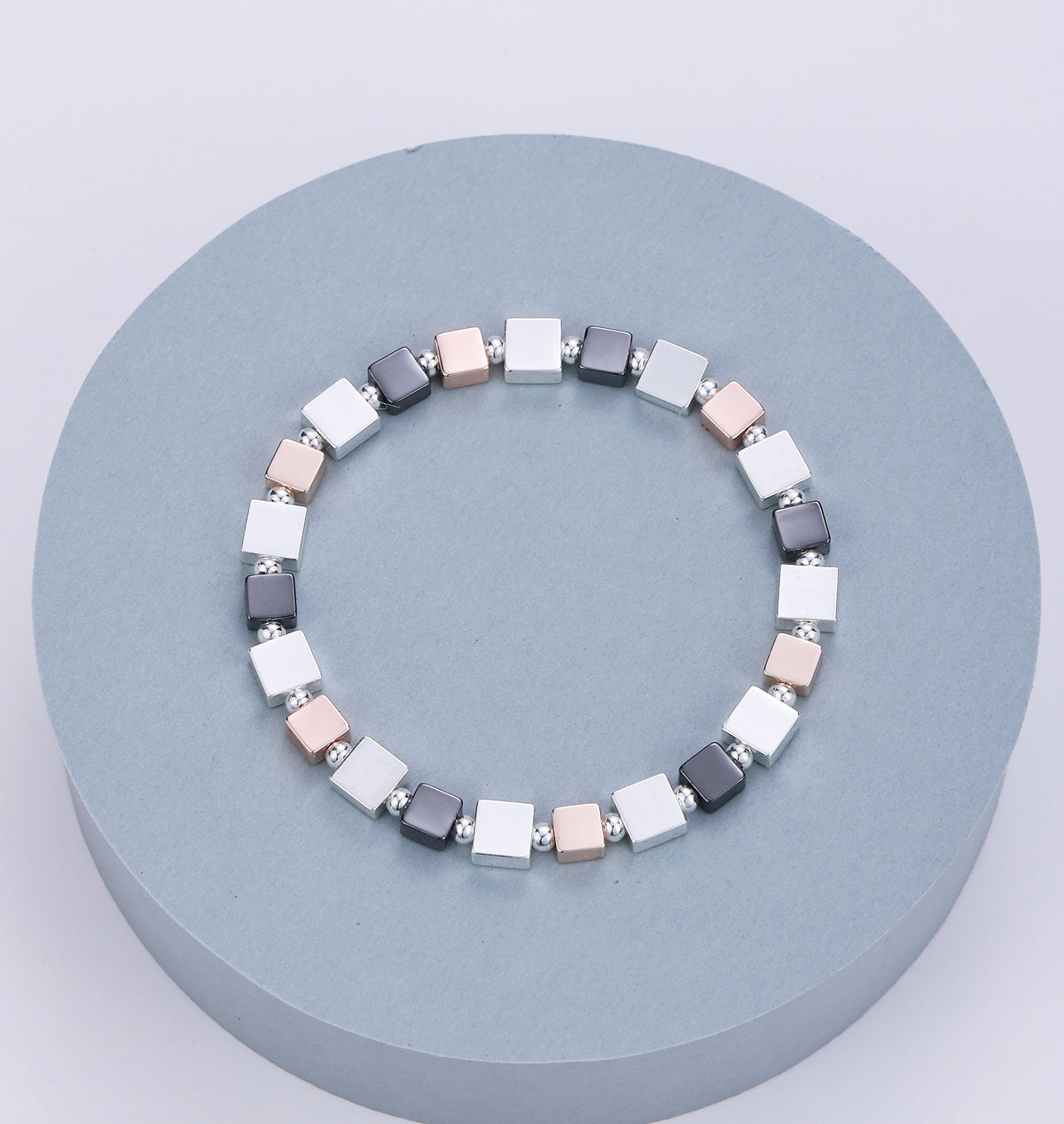 Three Tone Elasticated Bracelet
