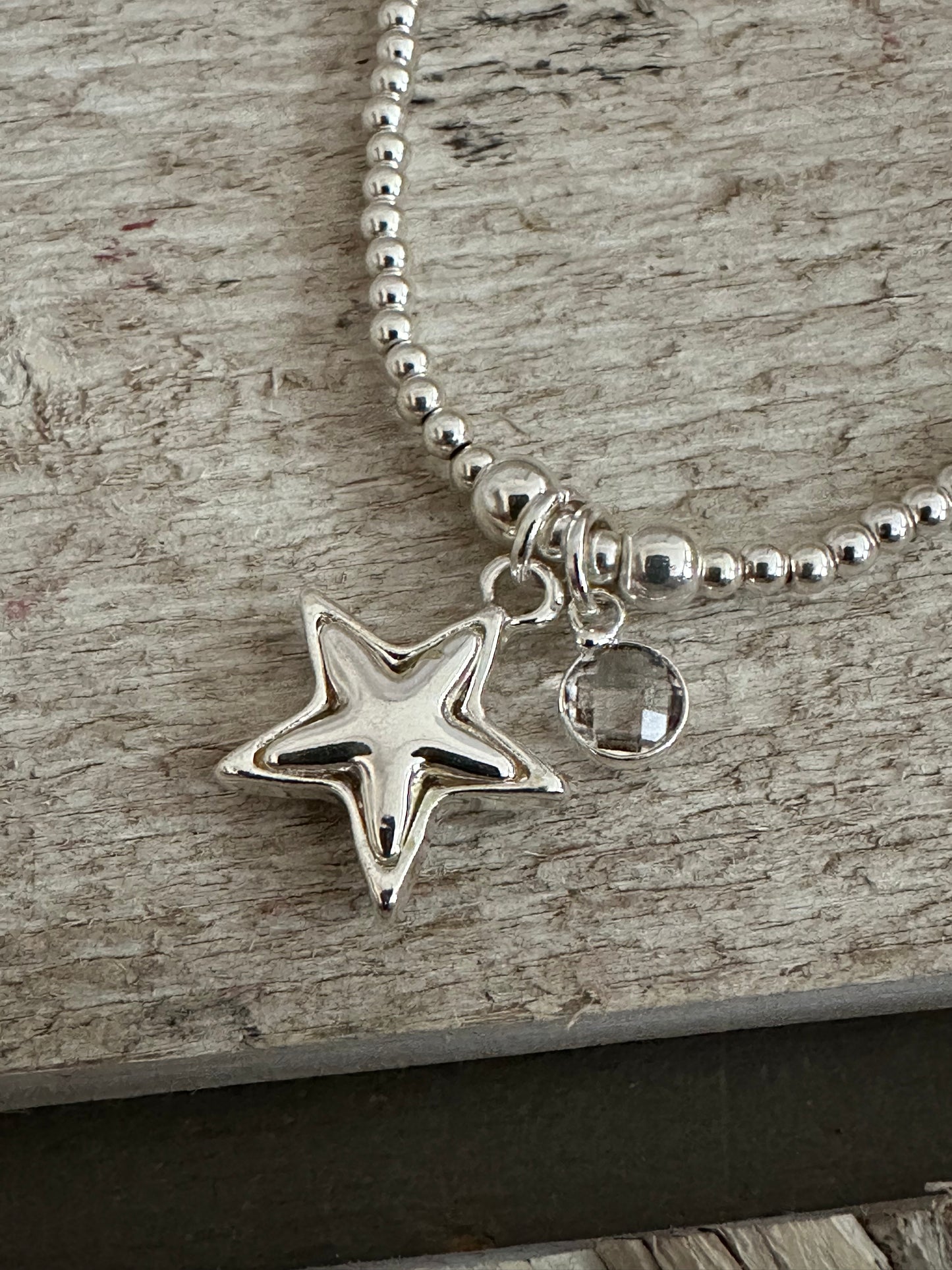 Star Charm Elasticated Bracelet