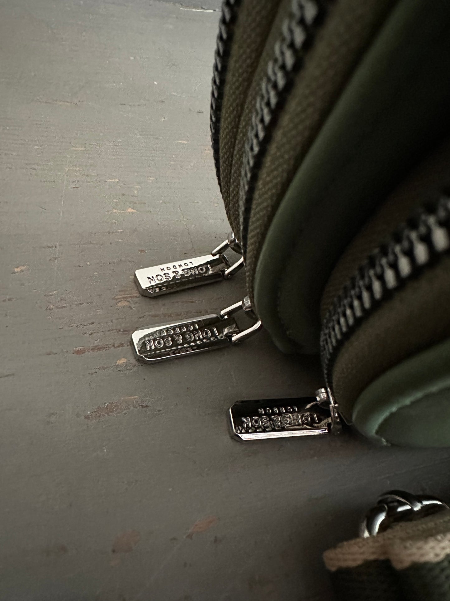 Crossbody Handbag - Three Compartment - Dark Green