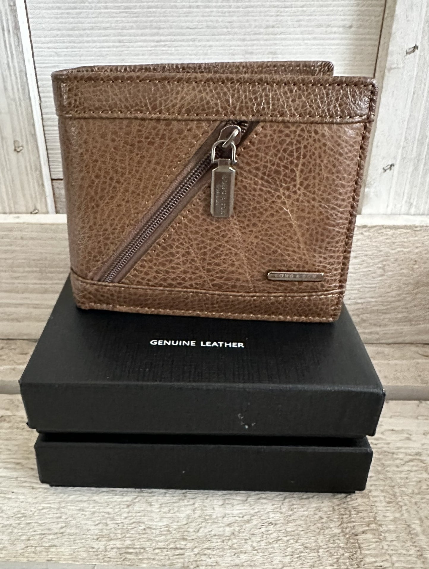 Leather Wallet - Brown