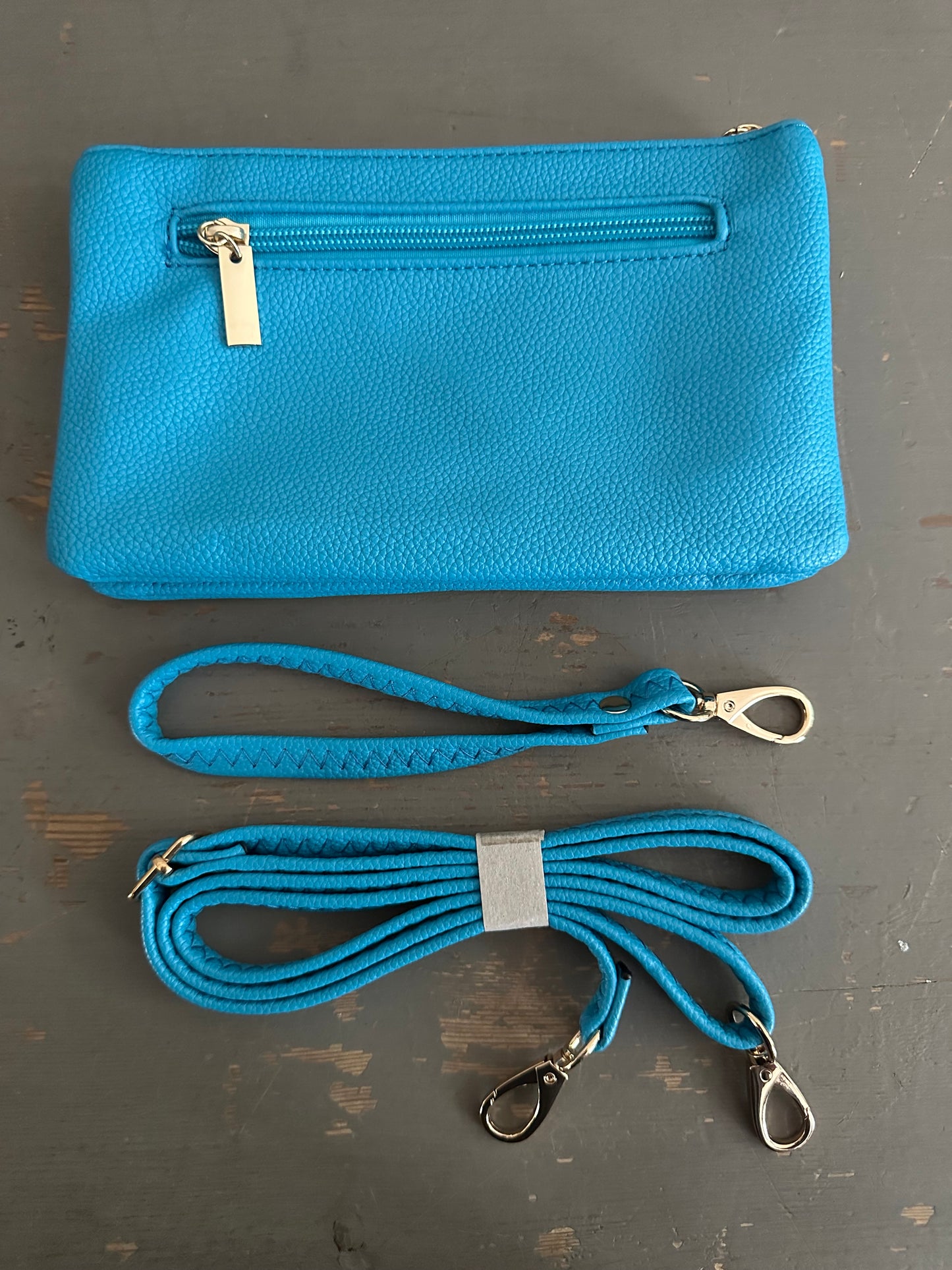 Crossbody & Wristlet Handbag - Sky Blue