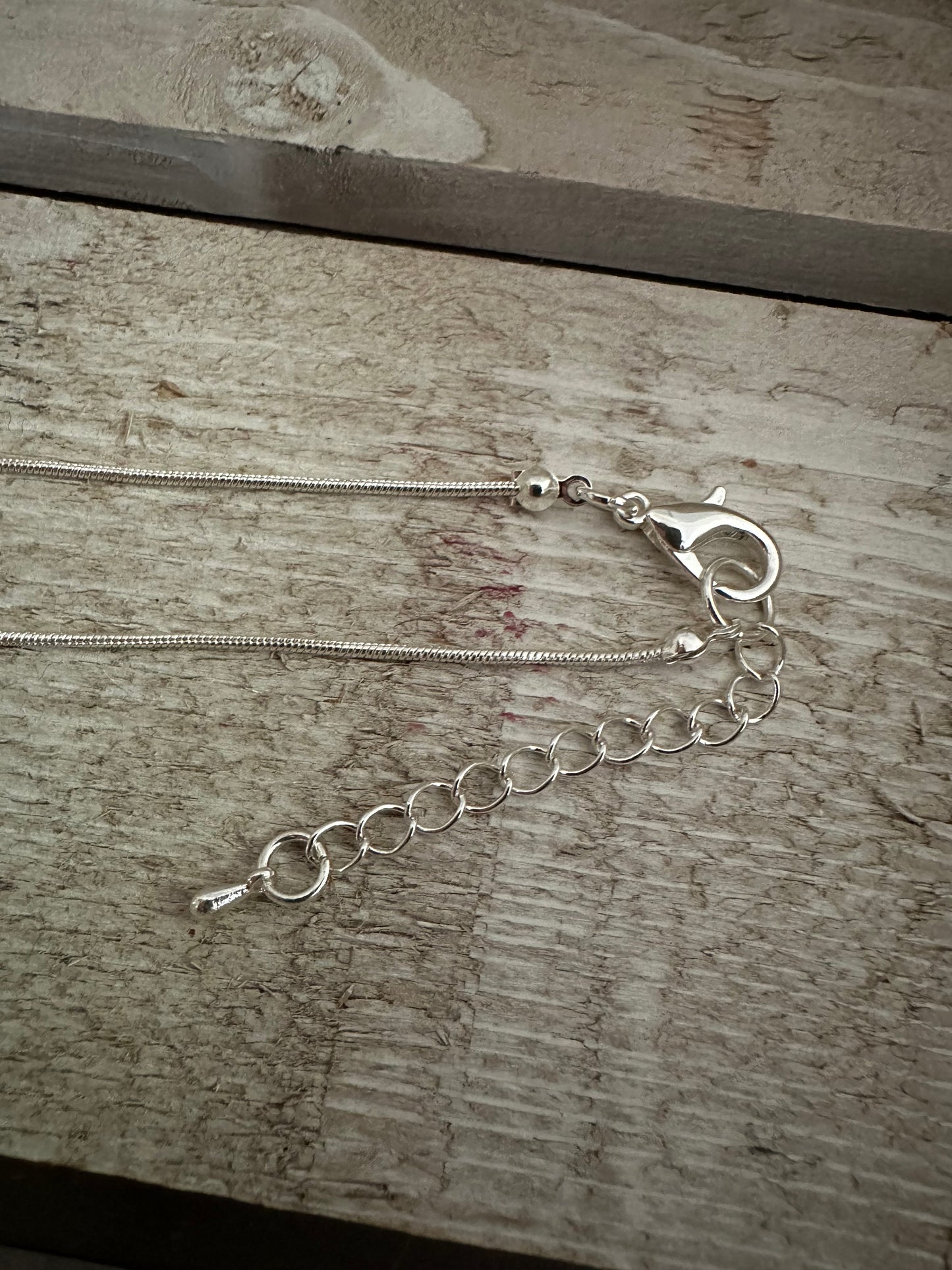 Silver Coloured Heart Pendant Short Necklace