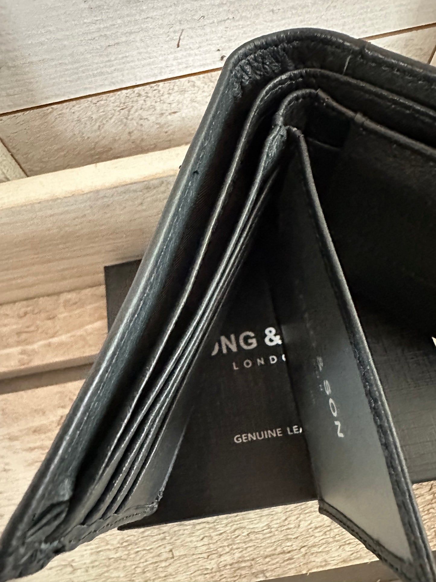 Leather Wallet - Navy