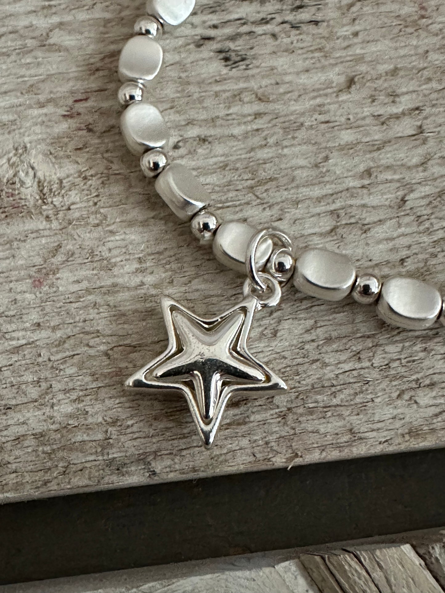 Star Charm Elasticated Bracelet