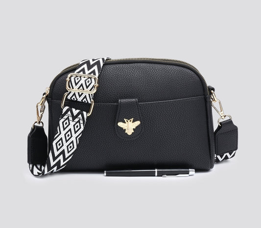 Bee Crossbody Handbag - Black
