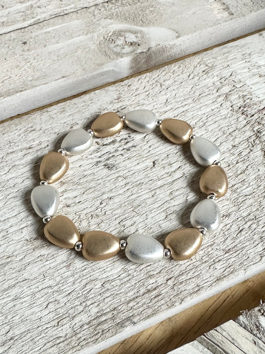Elasticated Bracelet - Heart
