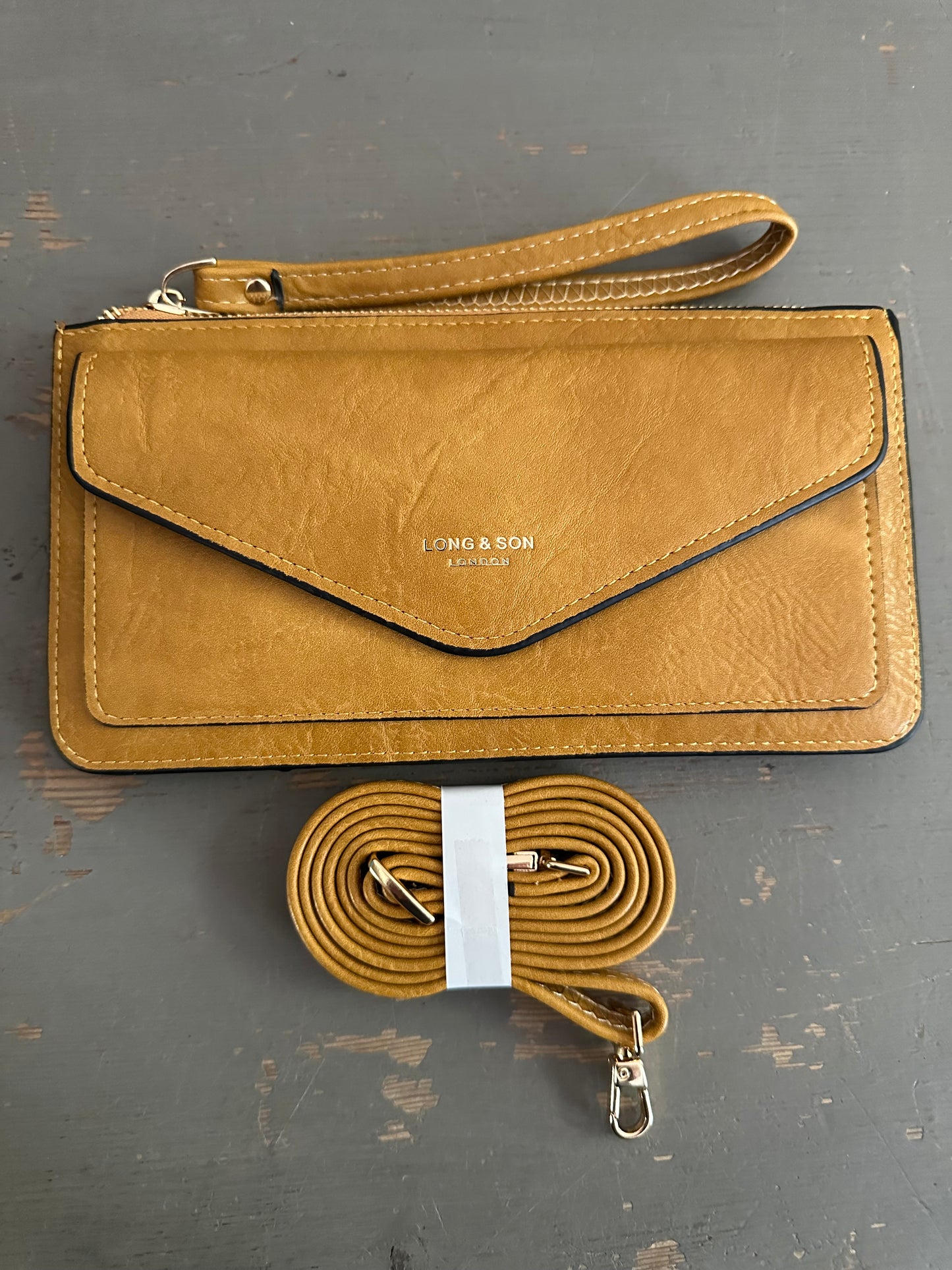 Crossbody & Wristlet Purse - Yellow