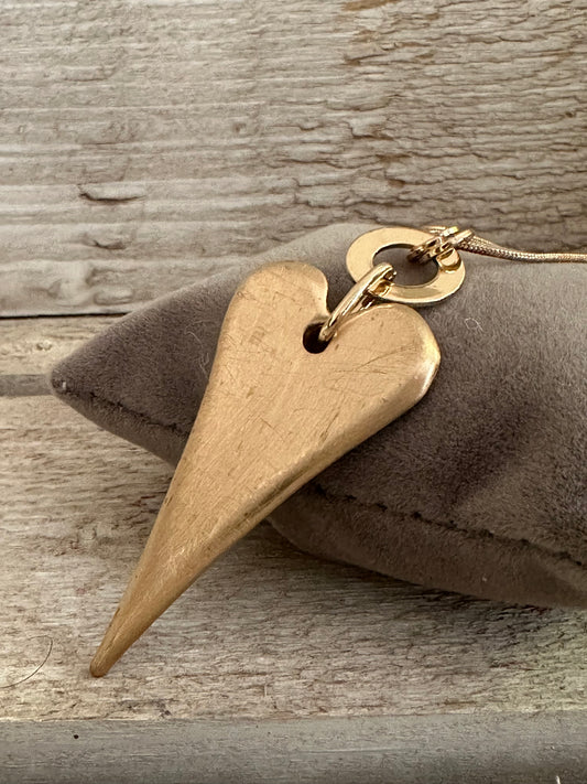Heart Pendant Long Necklace