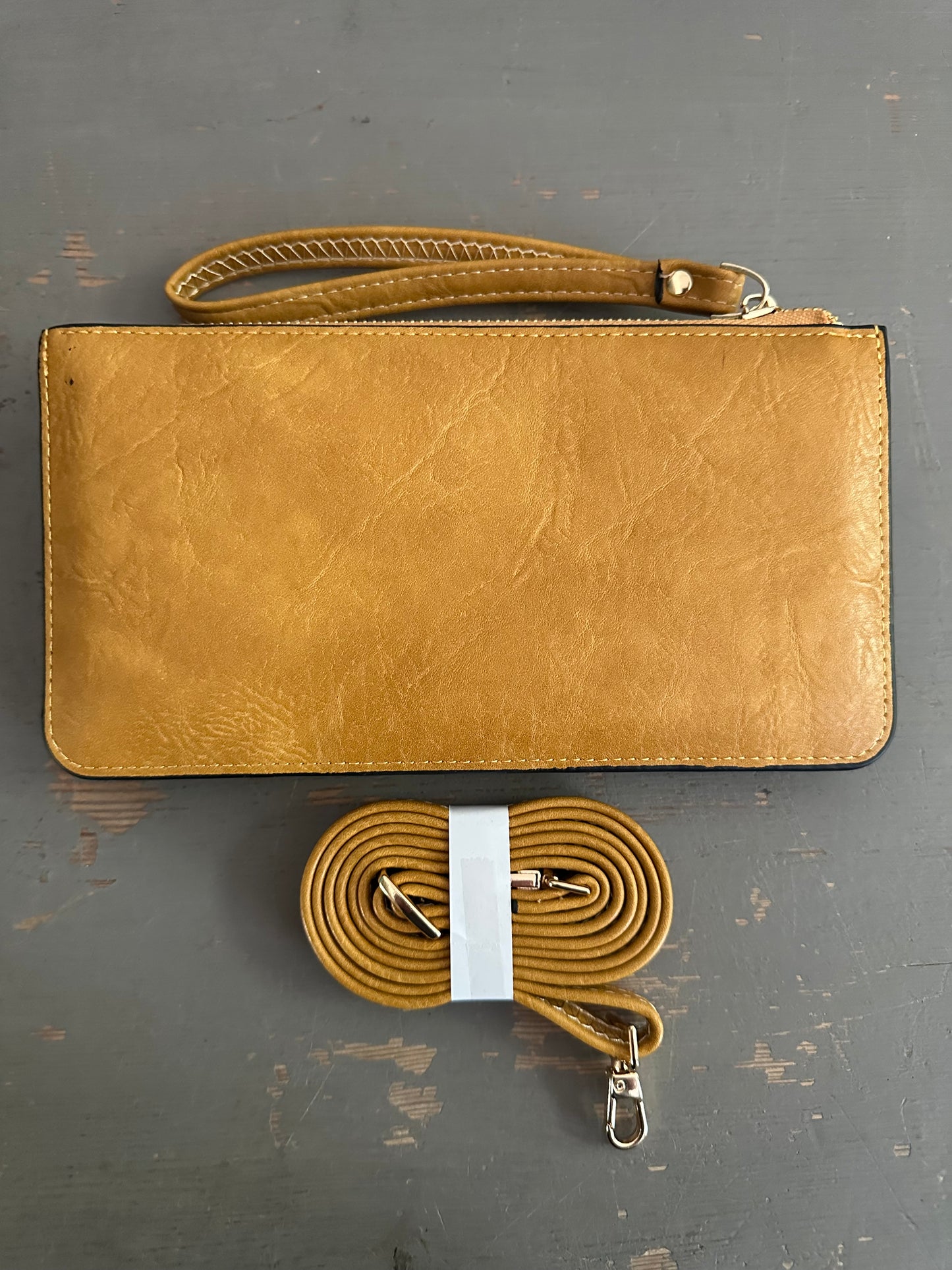 Crossbody & Wristlet Purse - Yellow