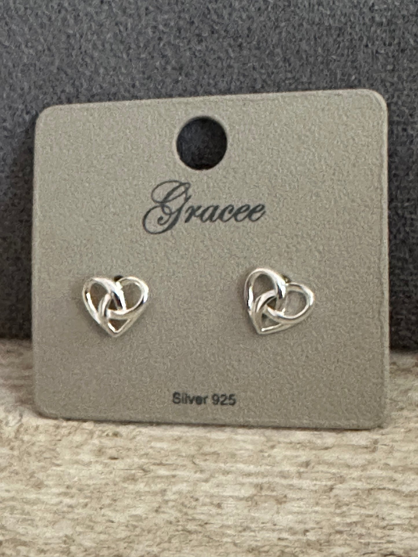 925 Silver Heart Earrings