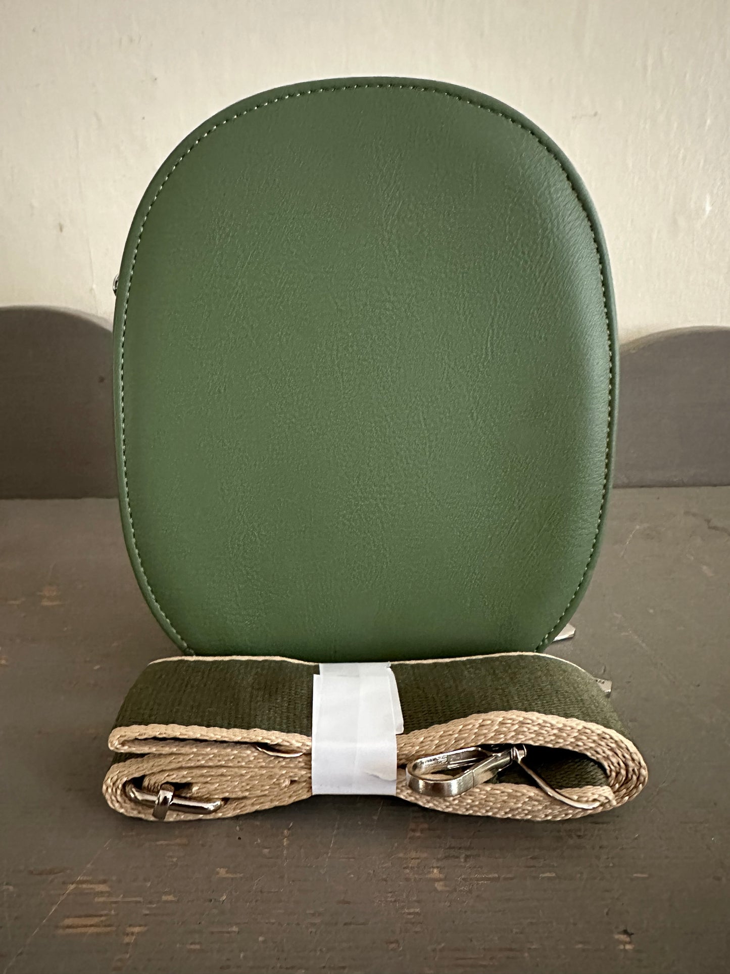 Crossbody Handbag - Three Compartment - Dark Green