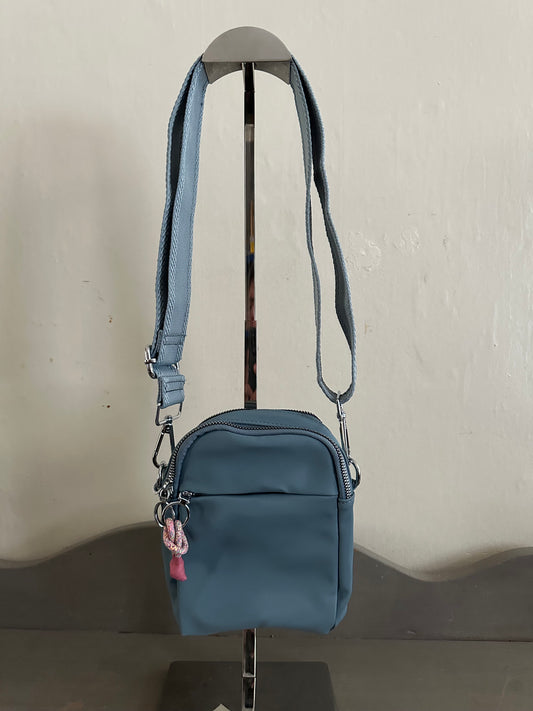 Crossbody Handbag - Denim Blue