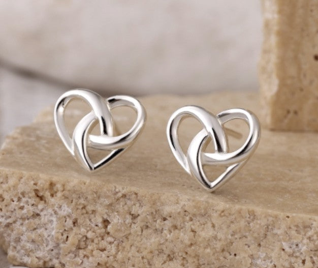 925 Silver Heart Earrings - Complete with Gift Box