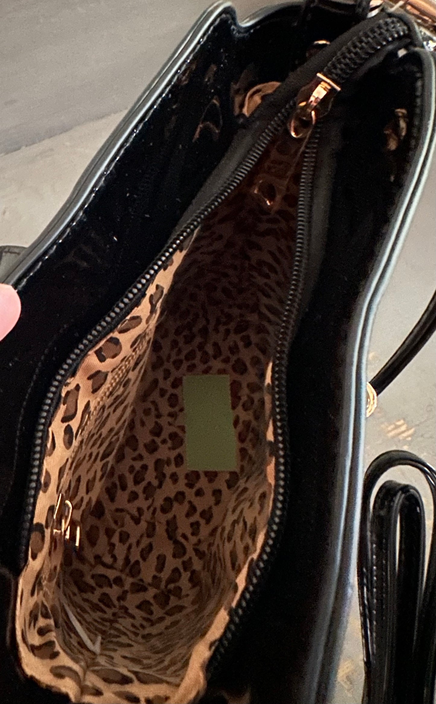 Leopard Print Crossbody Handbag