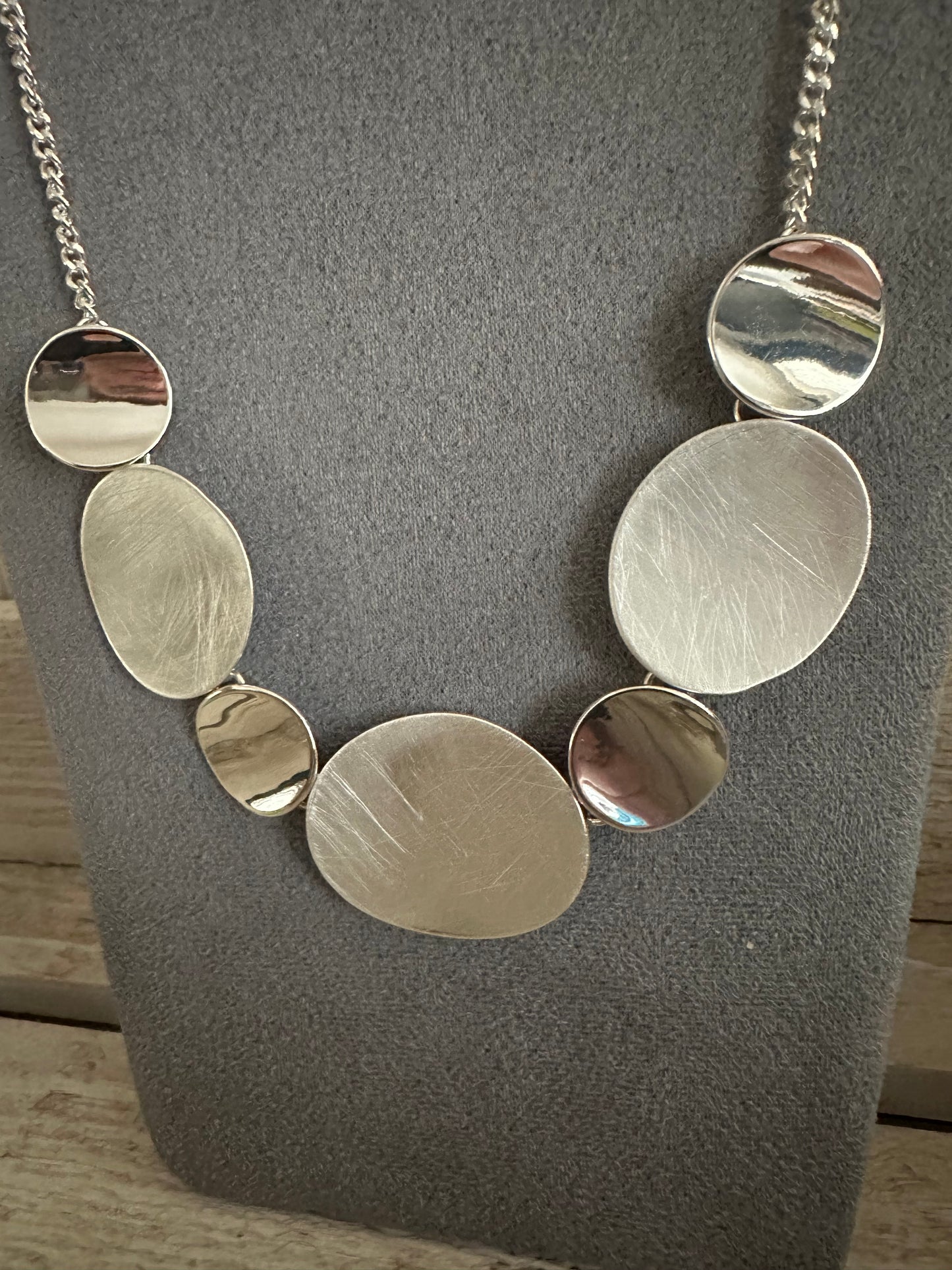 Silver Coloured Short Necklace