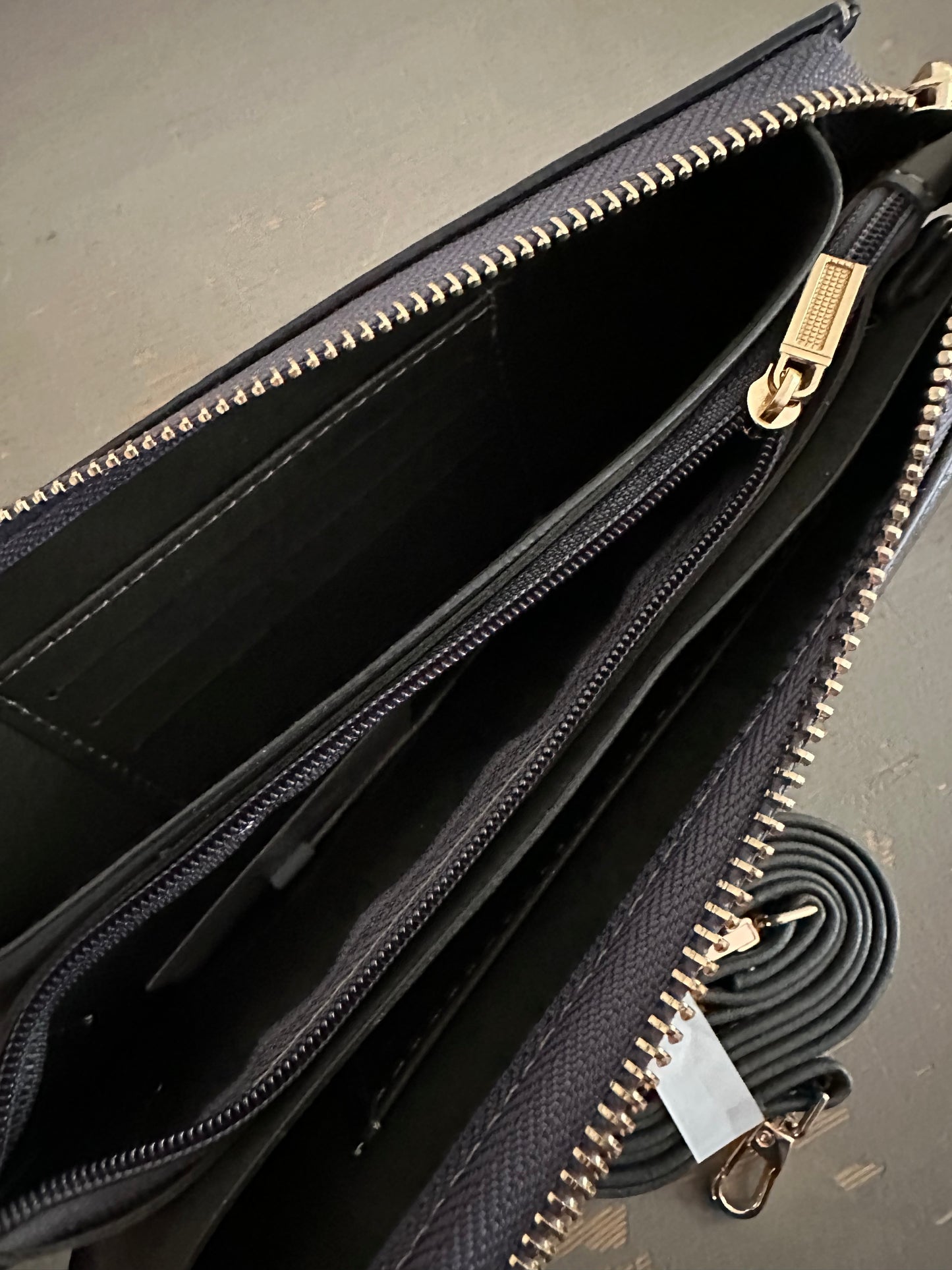 Crossbody & Wristlet Purse - Dark Grey