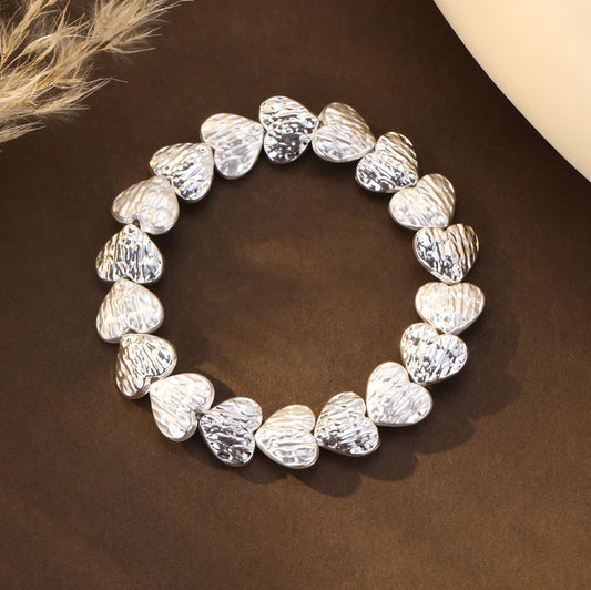 Elasticated Bracelet - Heart