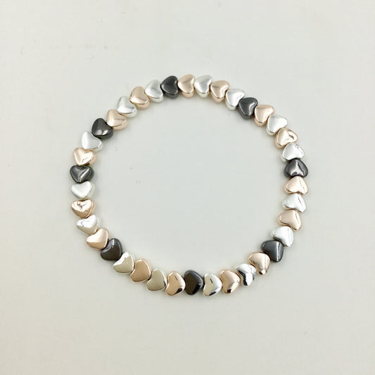 Elasticated Bracelet - Heart