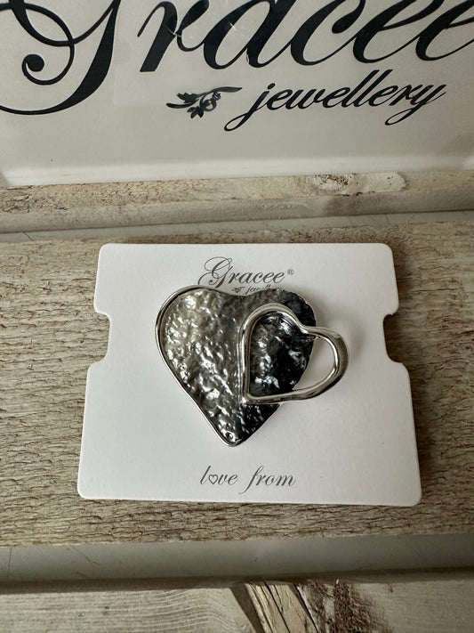 Heart Magnetic Brooch