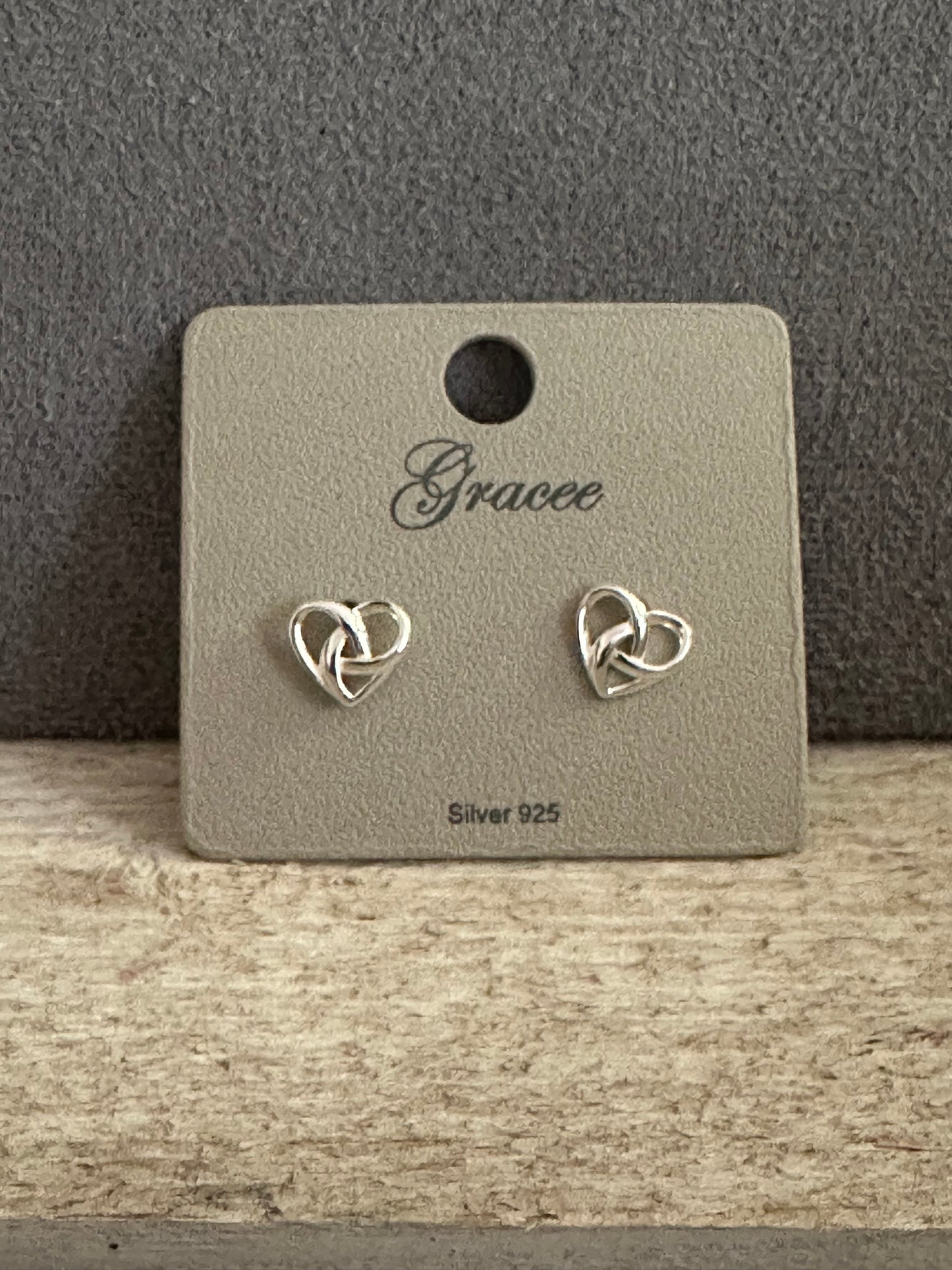 925 Silver Heart Earrings