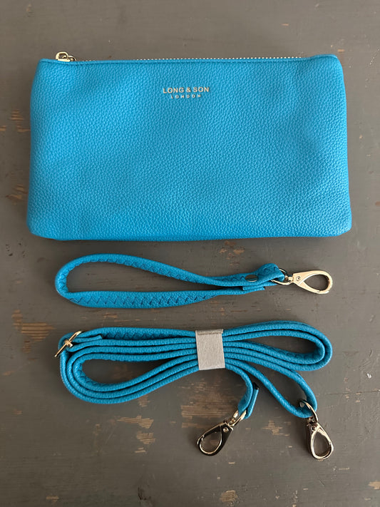 Crossbody & Wristlet Handbag - Sky Blue
