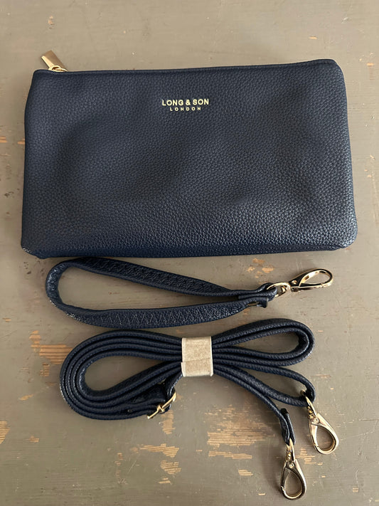 Crossbody & Wristlet Handbag - Navy