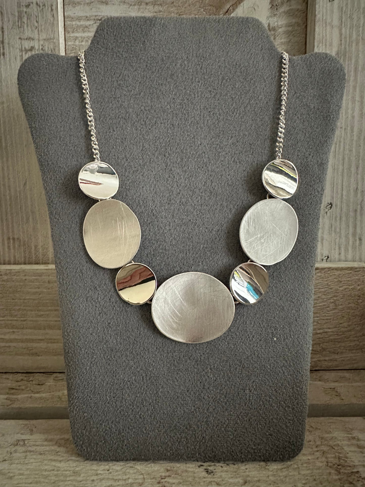 Silver Coloured Short Necklace