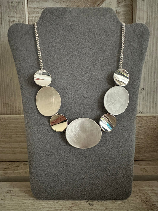 Silver Coloured Short Necklace