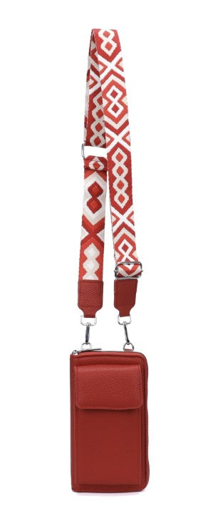 Phone Pouch Crossbody - Red