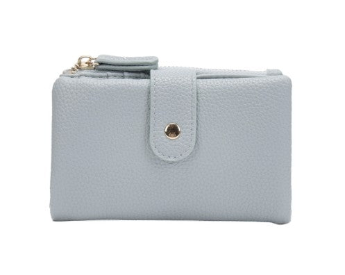 Small Soft Bifold Purse - Light Blue