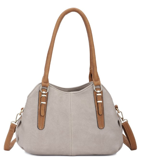 Shoulder Bag - Triple Compartment - Mud