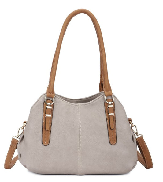 Shoulder Bag - Triple Compartment - Mud