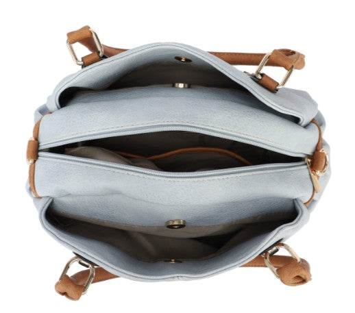 Shoulder Bag - Triple Compartment - Mud